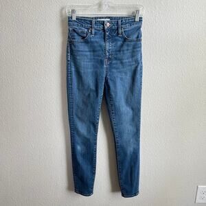 Madewell Curvy High Rise Skinny Jeans Women's 27 Moreaux Medium Wash Stretch